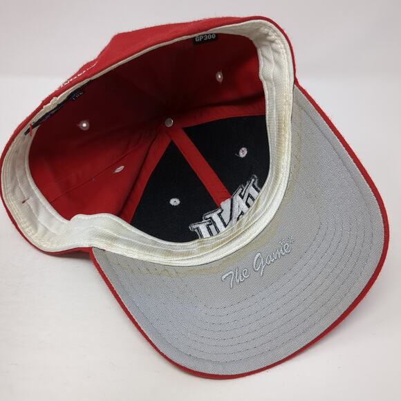 NN Crusaders Fitted Baseball Hat Red 7 1/2 Embroidered The Game Pro - Picture 7 of 10